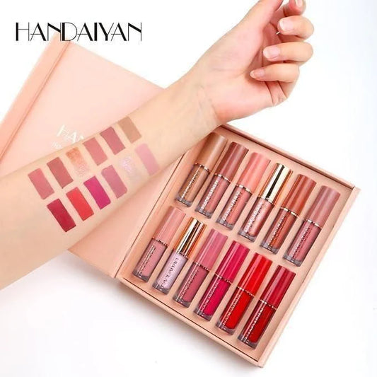 Premium Matte Liquid Lipstick Set 12Pcs