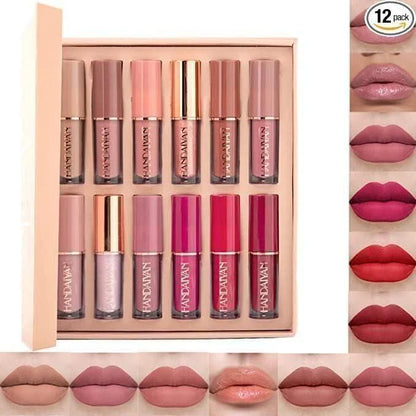Premium Matte Liquid Lipstick Set 12Pcs