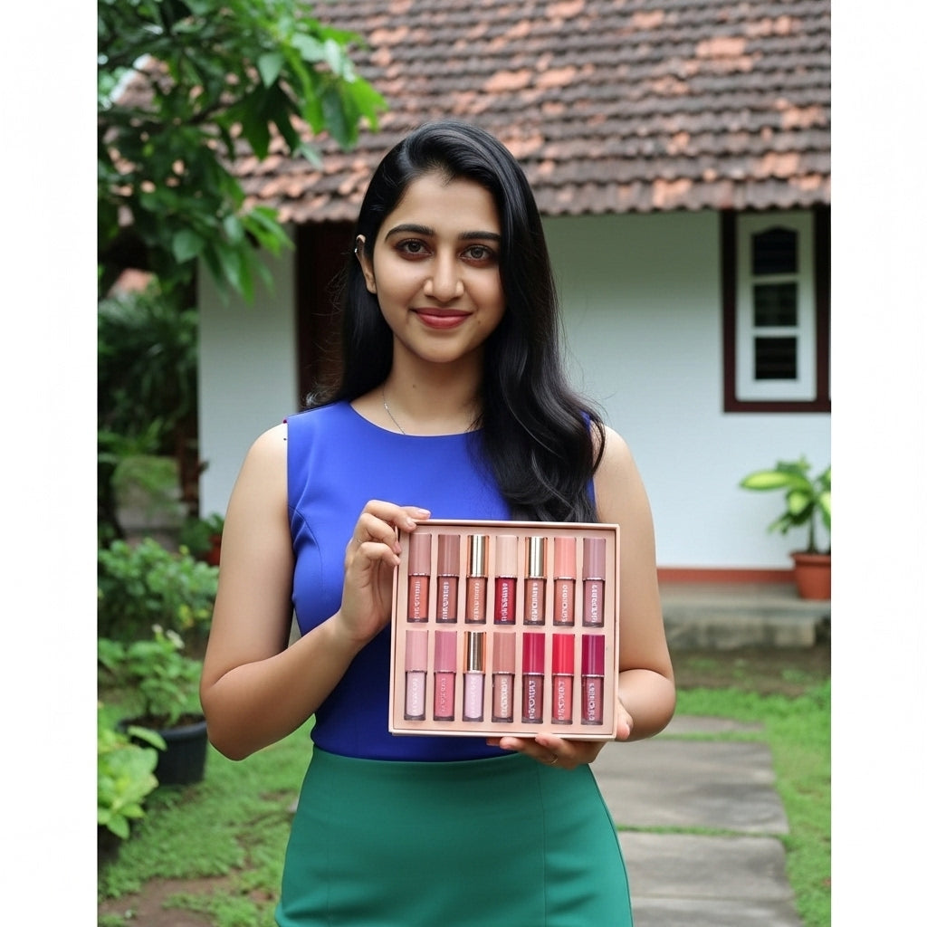 Premium Matte Liquid Lipstick Set 12Pcs