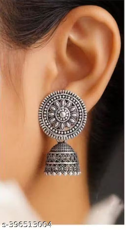 Earrings with silver plating (combo of 4)